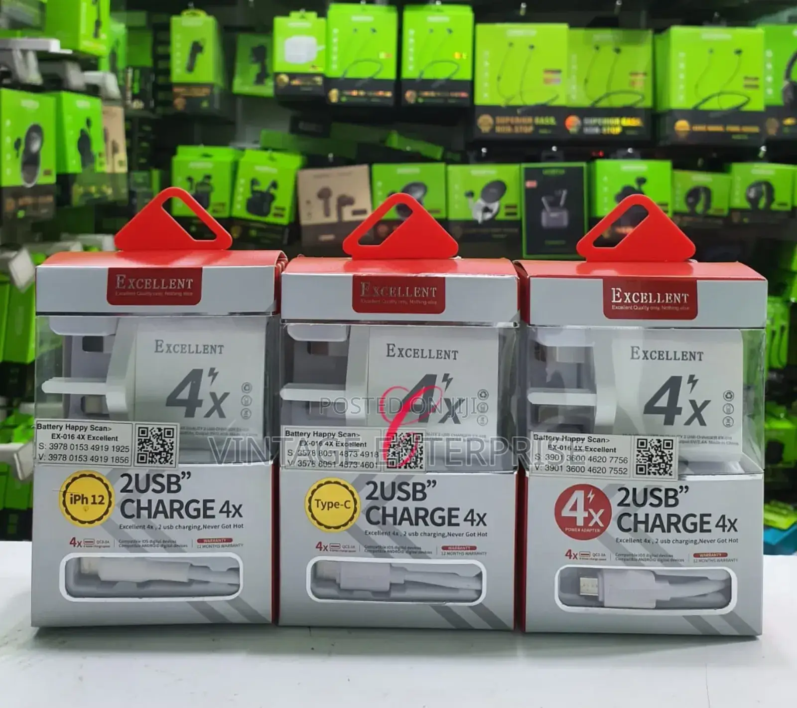 Excellent 4X Chargers