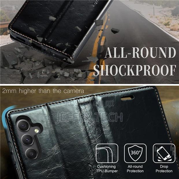 Samsung Galaxy A24 4G Wallet Luxury Leather Case Black - thumbnail 2