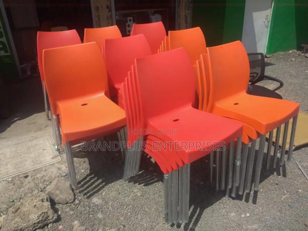 Orange Plastic Chairs - main view