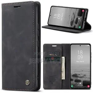 Samsung Galaxy A54 Wallet Retro Leather Case Black