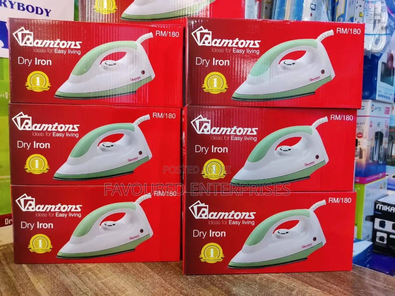Ramtons Grey Dry Iron - Rm/180 (1yr Wrty)