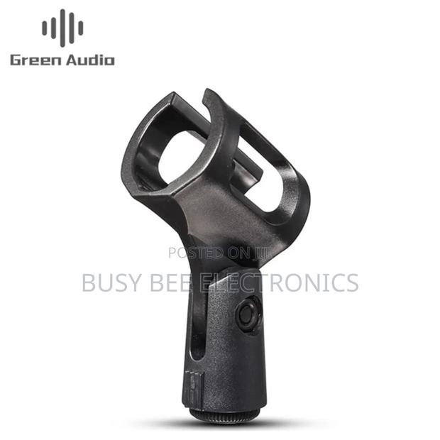 Plastic Black Mic Microphone Stand Clip Clamp Holder