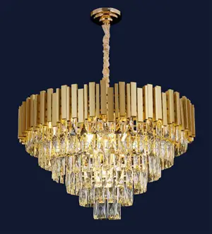 Modern Multilayer Crystal Round Chandelier Lights Xw3
