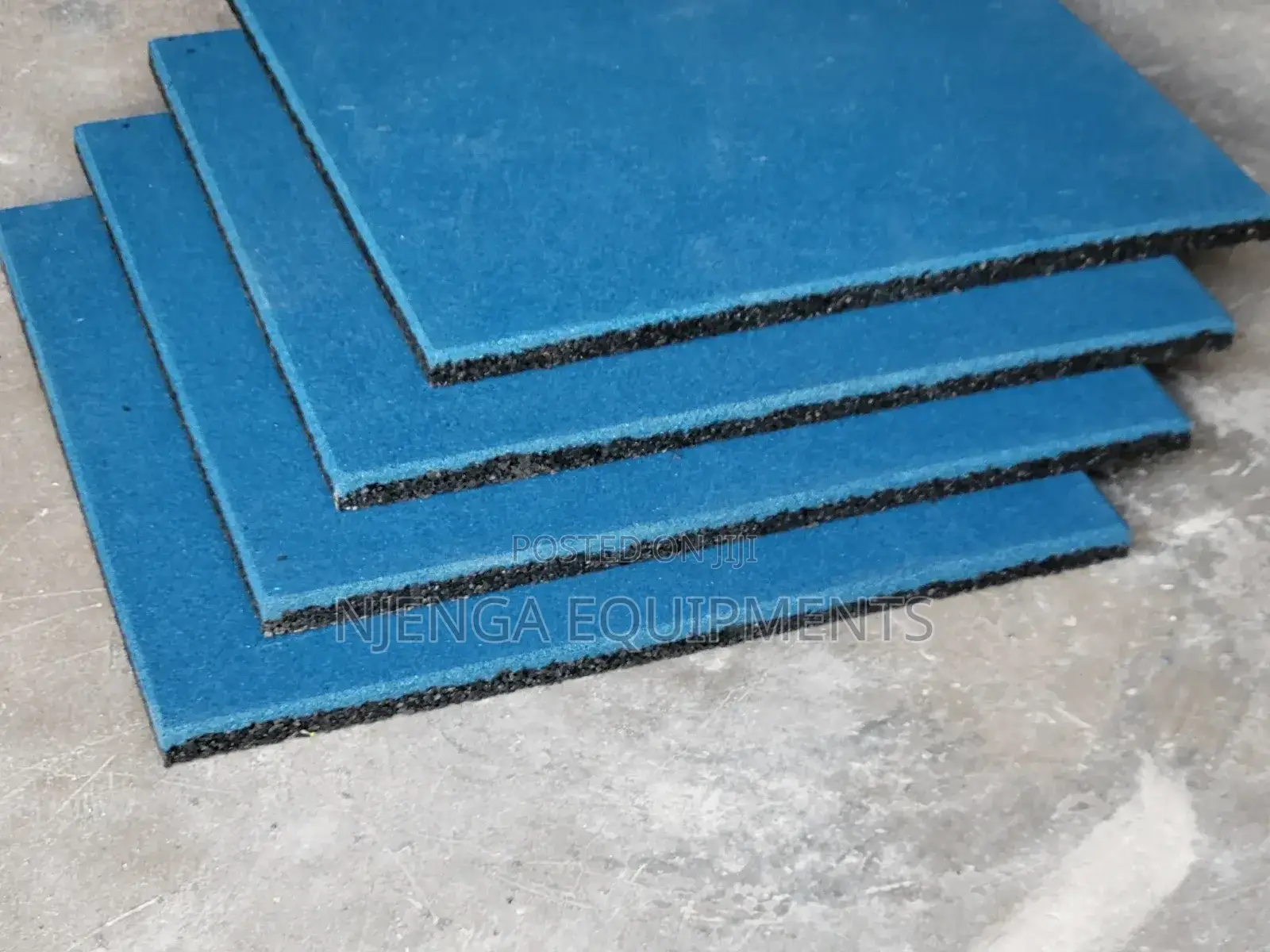 Anti-Slip Gym Tiles Blue 20mn