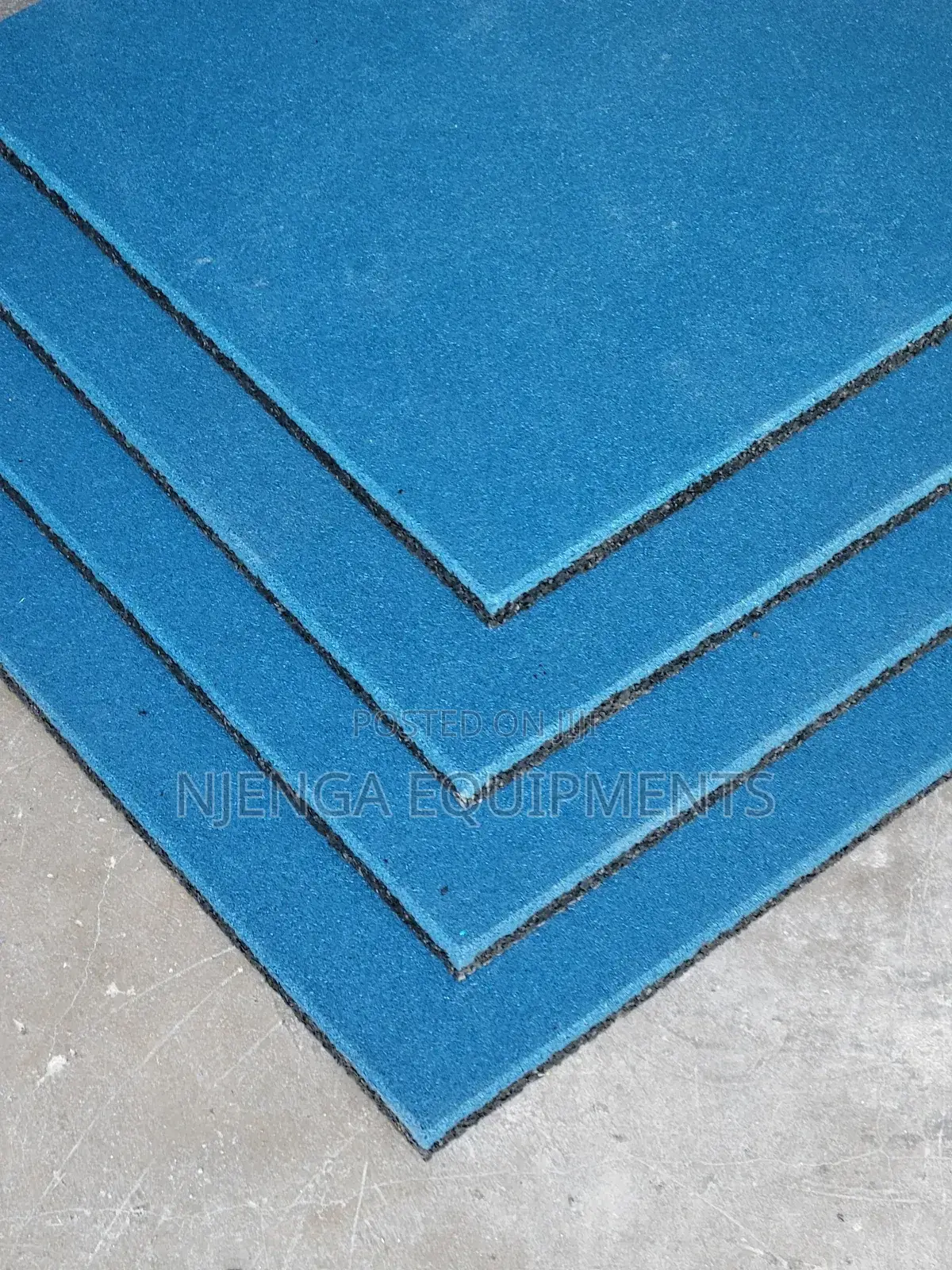 Rubber Tiles Blue 20mm/ Gym Mats