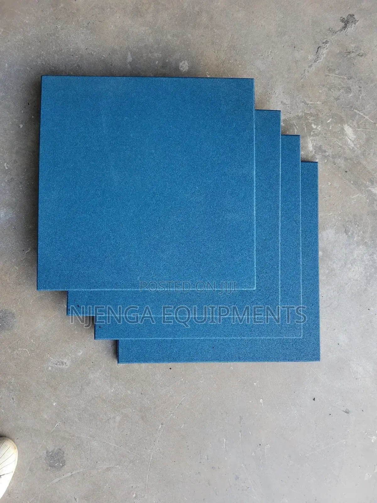 20mm Rubber Gym Mats Blue