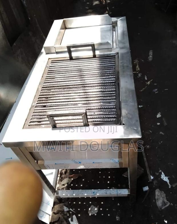 Fine Stainless Combined Unit (Griddle and a Grill)