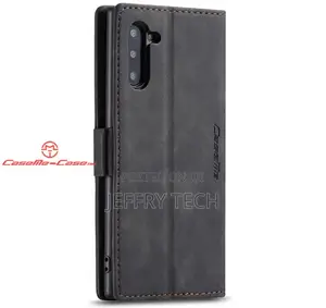 Samsung Galaxy Note 10 Wallet Stand Magnetic Case Black