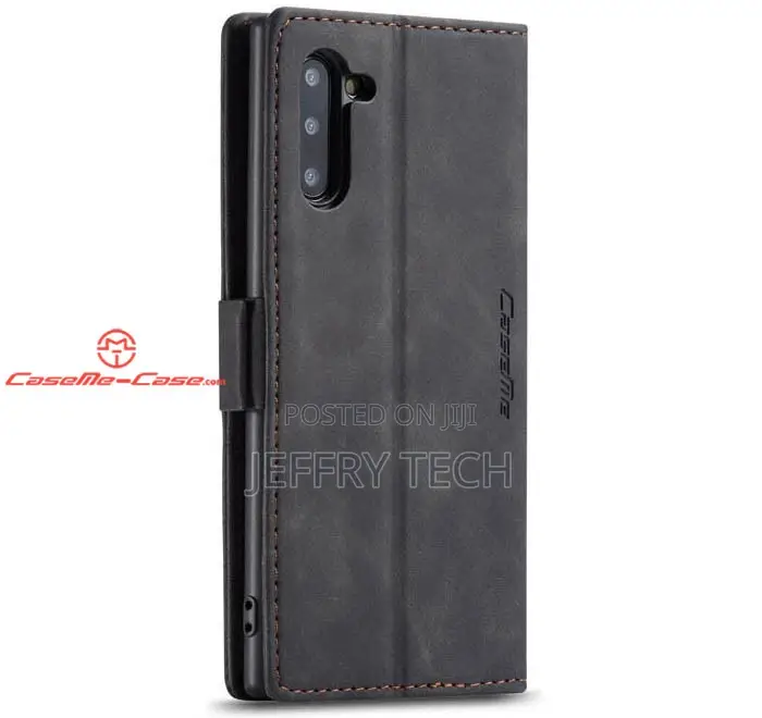 Samsung Galaxy Note 10 Wallet Stand Magnetic Case Black