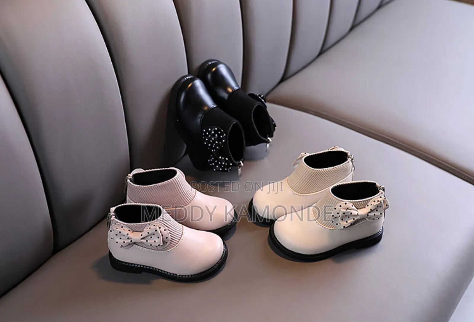 Children White Ankle Boots