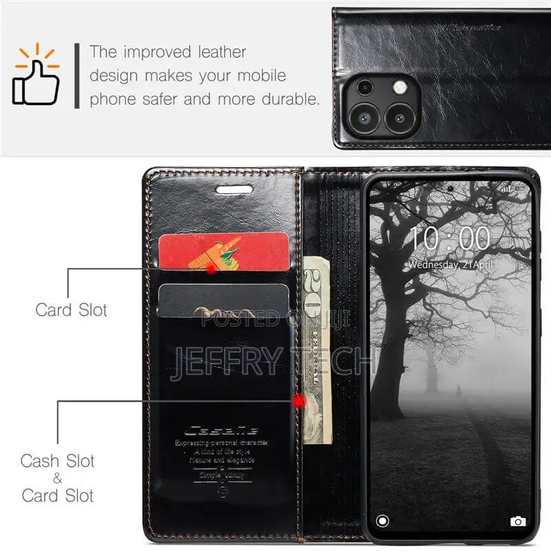 Xiaomi Redmi Note 13 Pro 4G Luxury Wallet Magnetic Case Blac