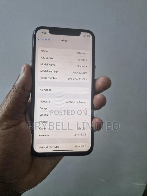 Apple iPhone X 256 GB Black