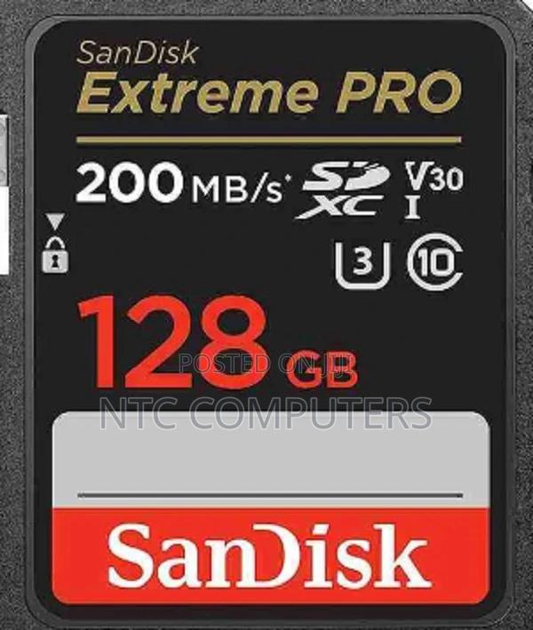 Sandisk Extreme Pro 128gb SDXC Uhs-I Card 200 MBPS