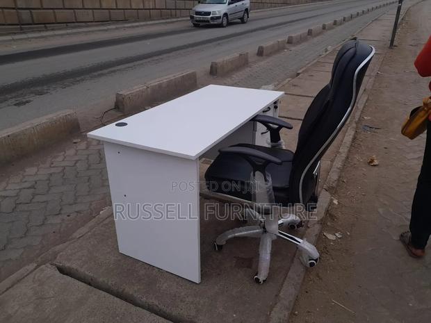 Leather Office Chair and Office Desk