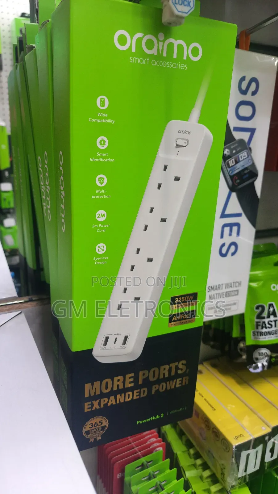Oraimo Powerhub 2 Power Extension Cable.