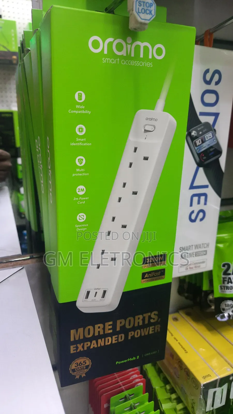 Oraimo Powerhub 2 Power Extension Cable.