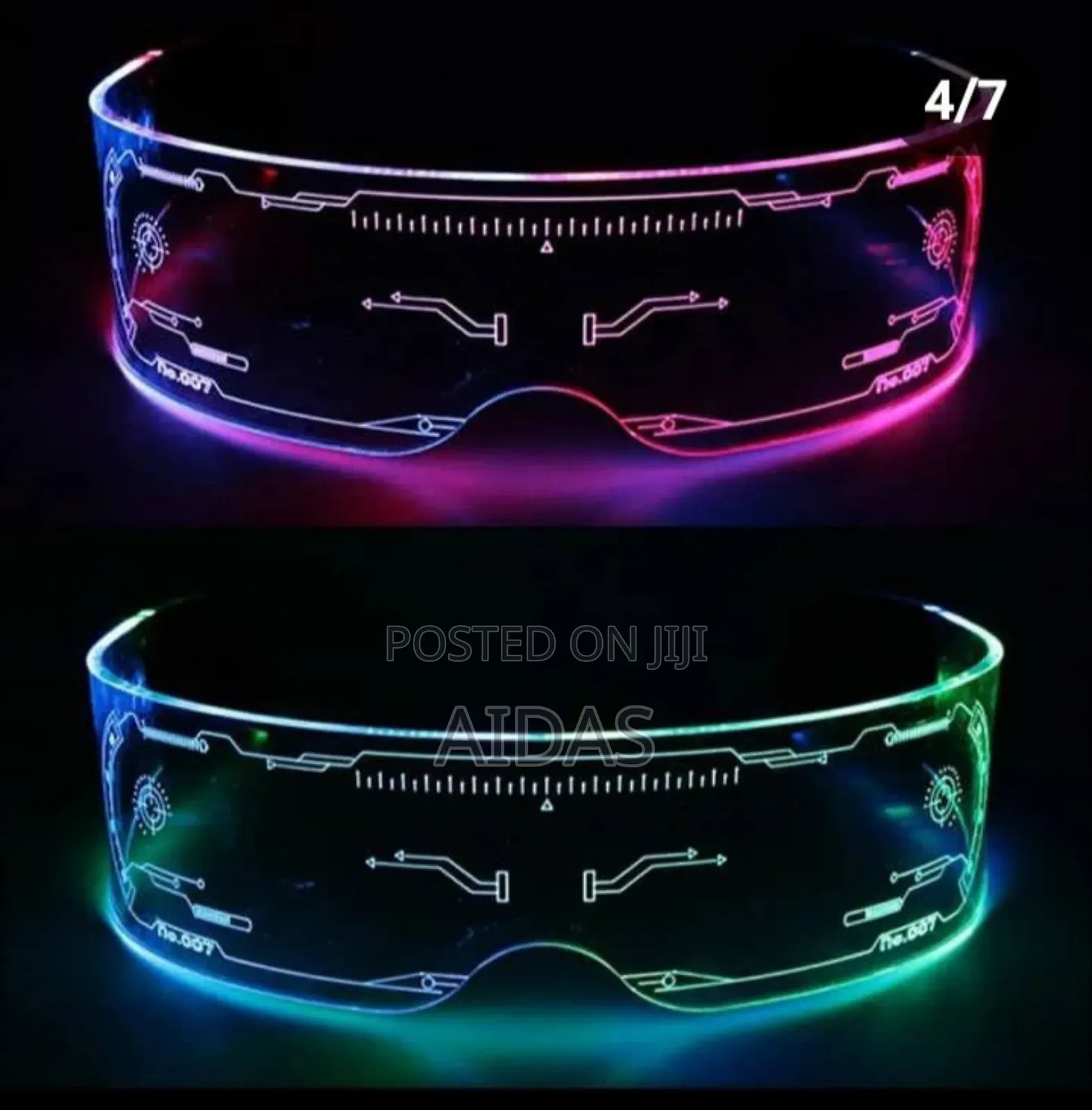 Futuristic LED Glasses
