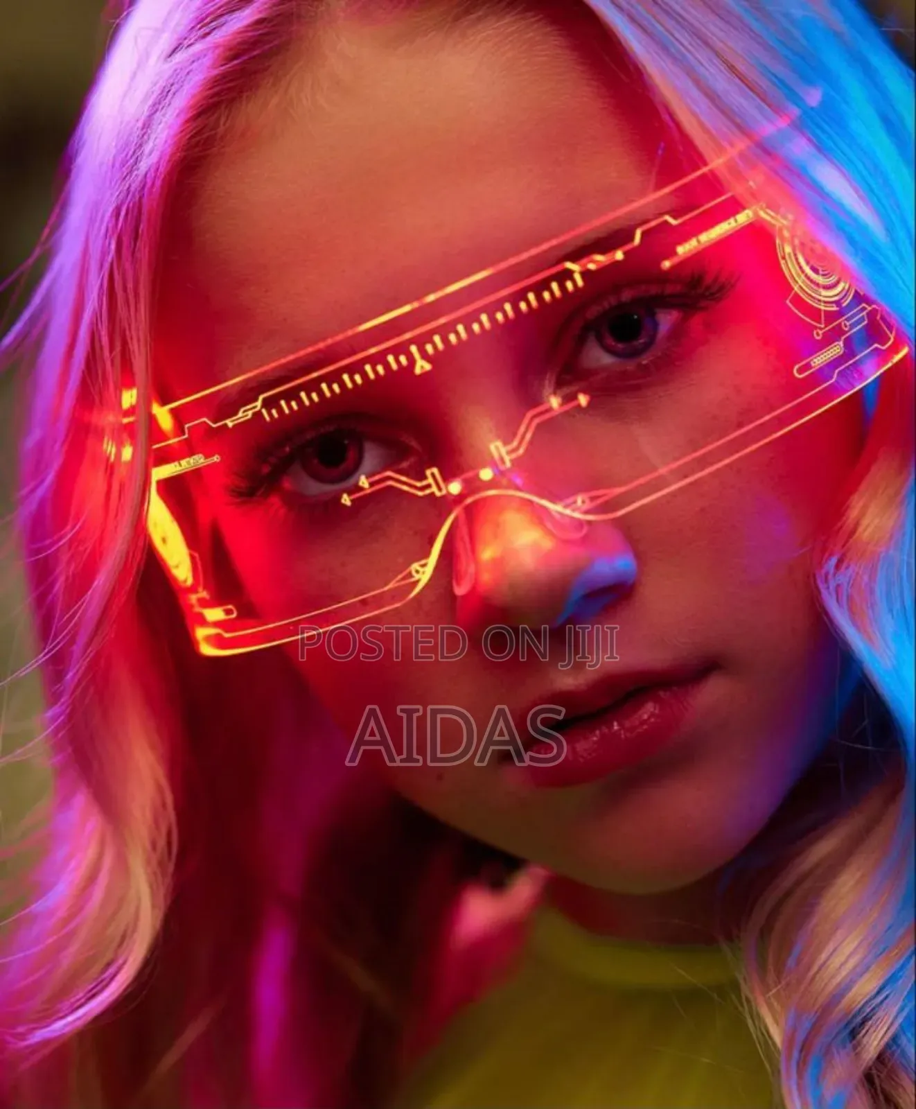 Futuristic LED Glasses