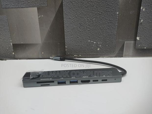 USB Type C Adapter With HDMI Port Ethernet RJ45 (8 Ports)