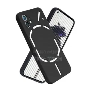 Soft Liquid Silicone Case Nothing Phone 1 (Black)