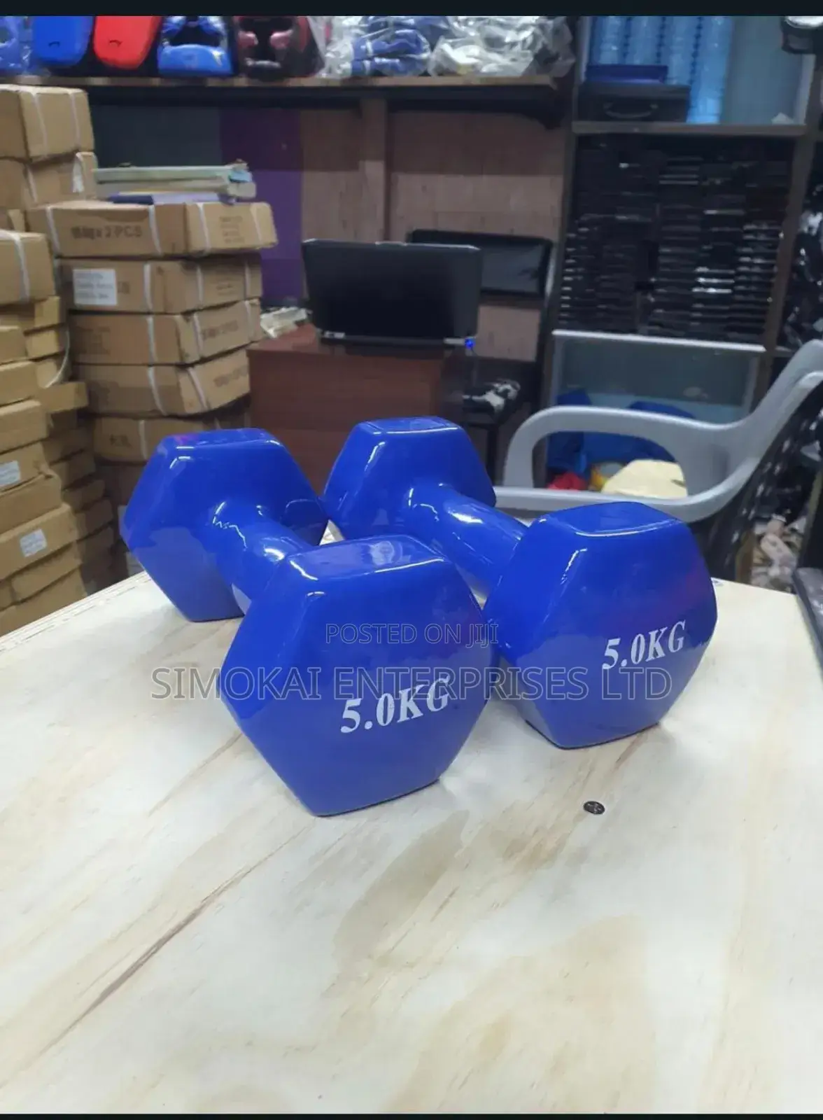 5kg Vynl Dumbells a Pair of 2