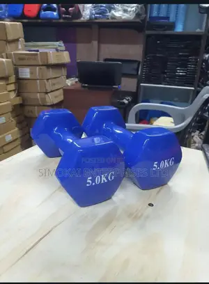 5kg Vynl Dumbells a Pair of 2