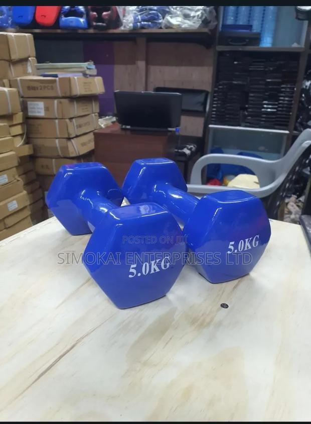 5kg Vynl Dumbells a Pair of 2