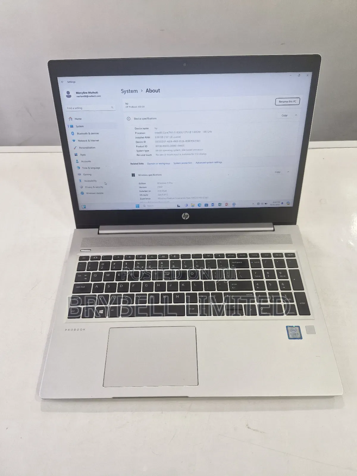 Laptop HP ProBook 450 G6 8GB Intel Core i5 SSD 500GB