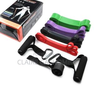 New Restocked Resistance Bands With Handles - thumbnail 2