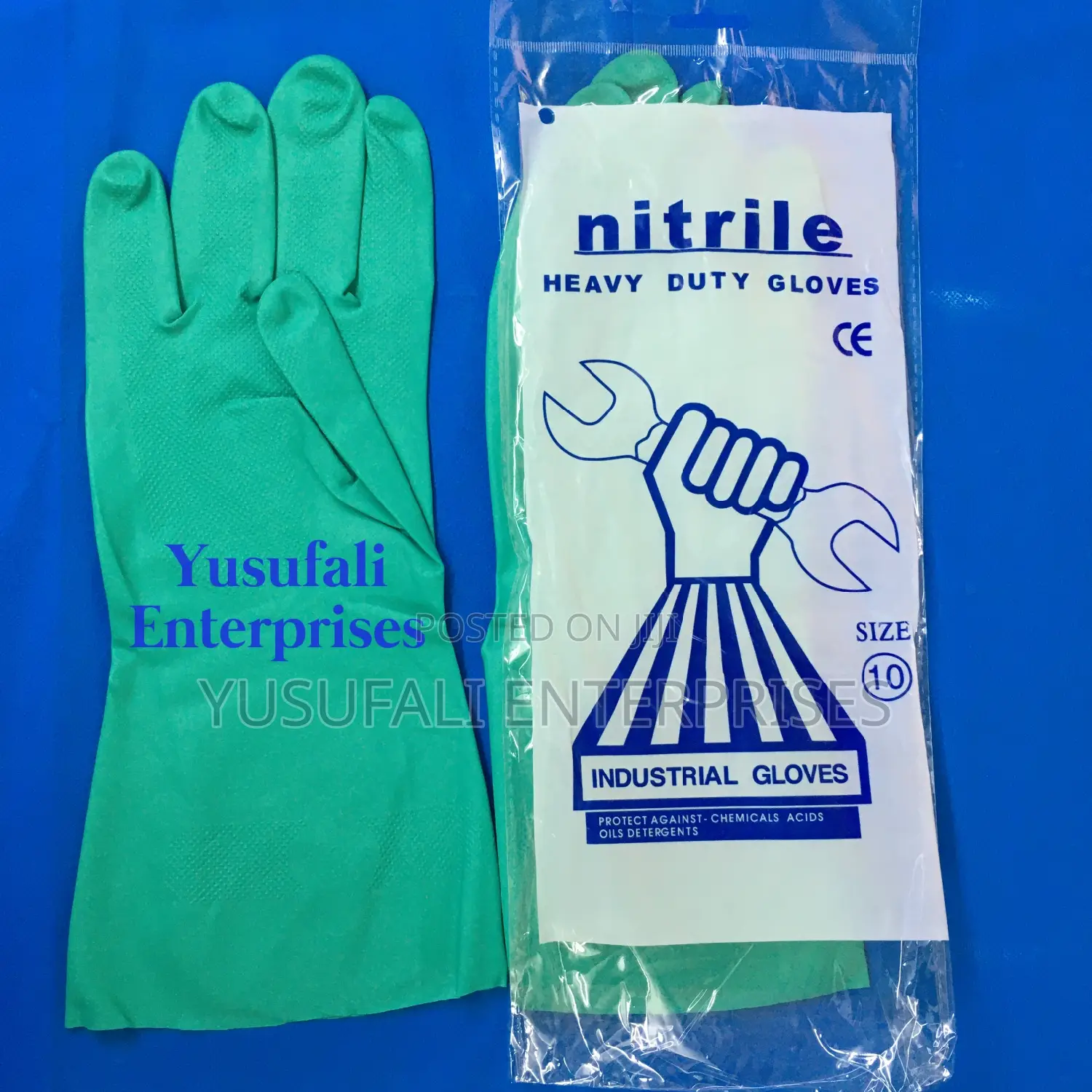 Nitrile Gloves For Chemicals And Industrial Work. Wholesale.