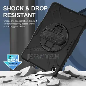 Tough on Samsung Galaxy Tab A9+ Case Rugged Protection Black