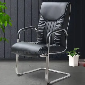 Office Chairs; Executive Guest Waiting Seat in Leather