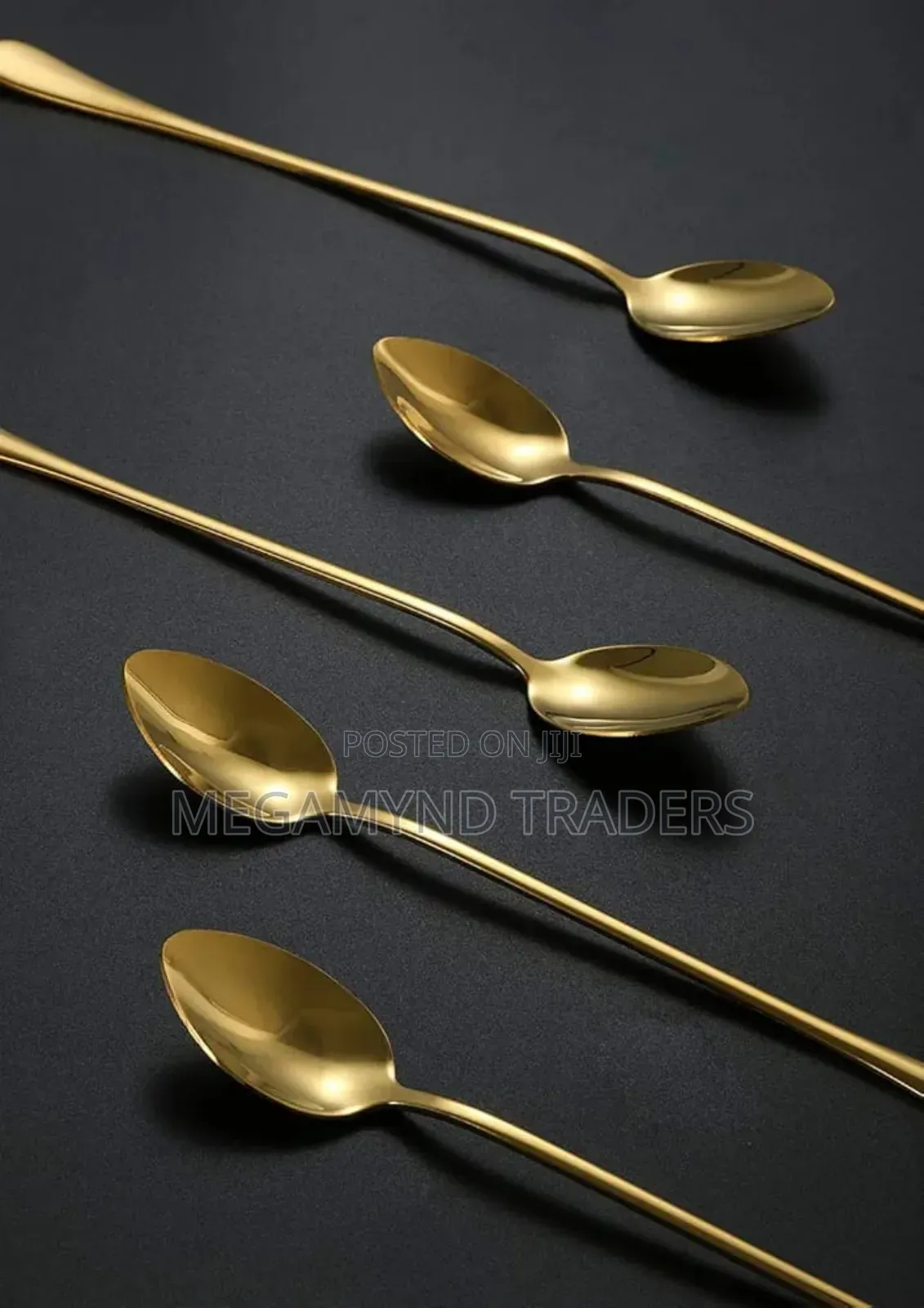 Tea Spoon Long Golden