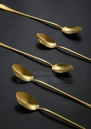 Tea Spoon Long Golden