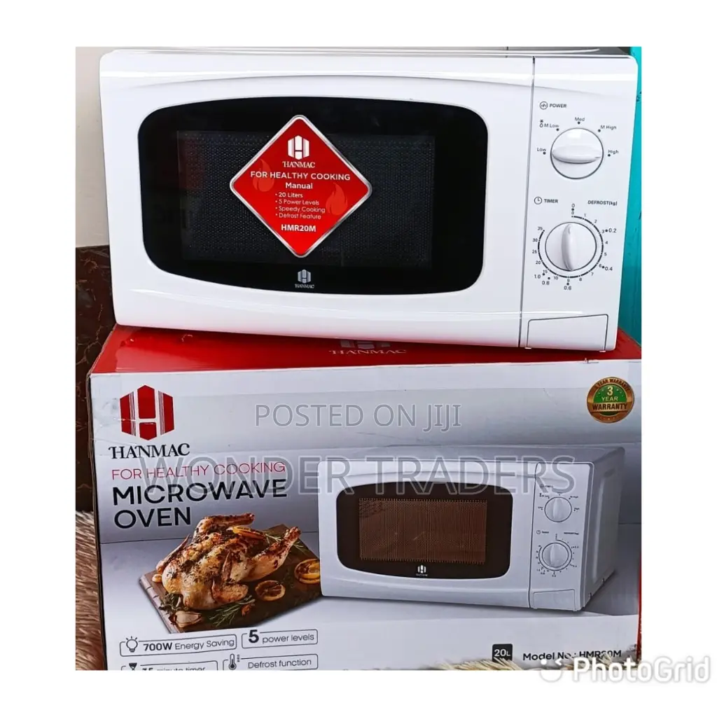 HANMAC Microwave (Manual) 
. Capacity: 20litres