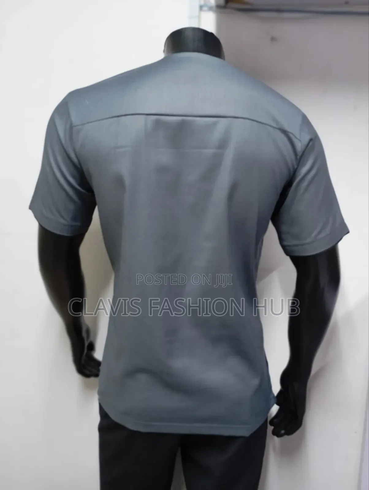 Grey Short Sleeve Shirt for Men