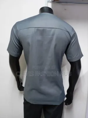 Grey Short Sleeve Shirt for Men
