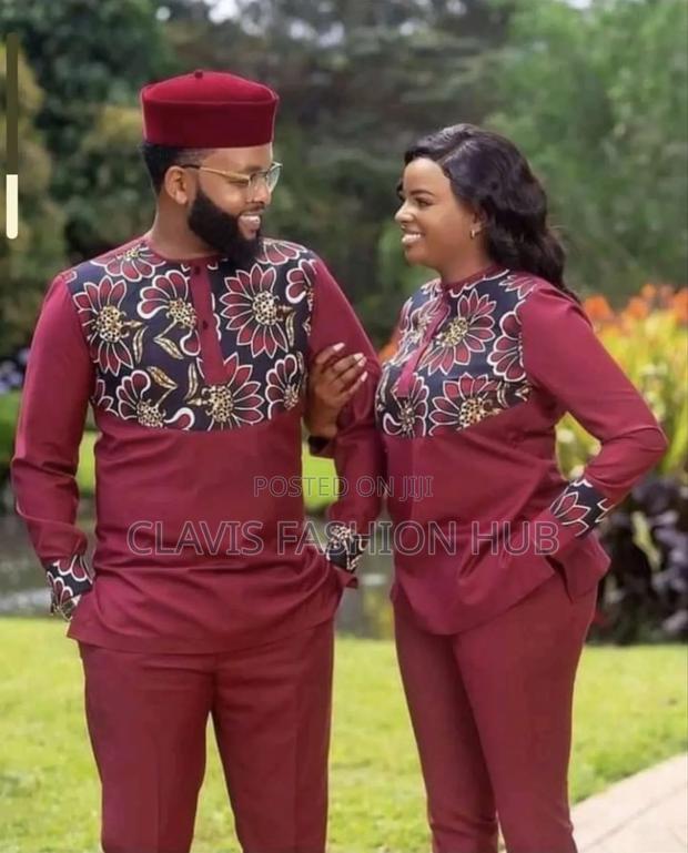 Red/ Maroon Senator Suits for Couples - thumbnail 2