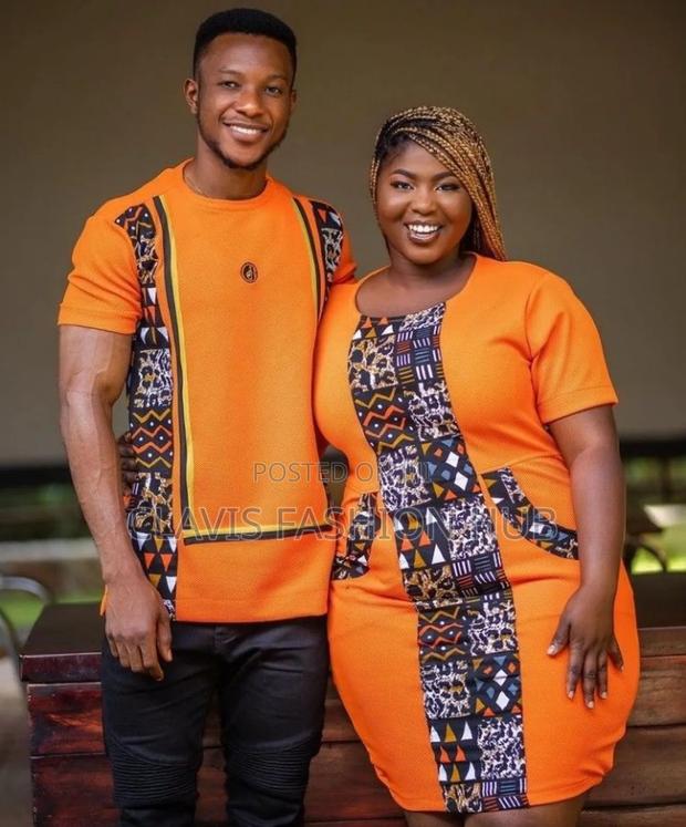 Couple African Wear (Men Suit+ Dress)