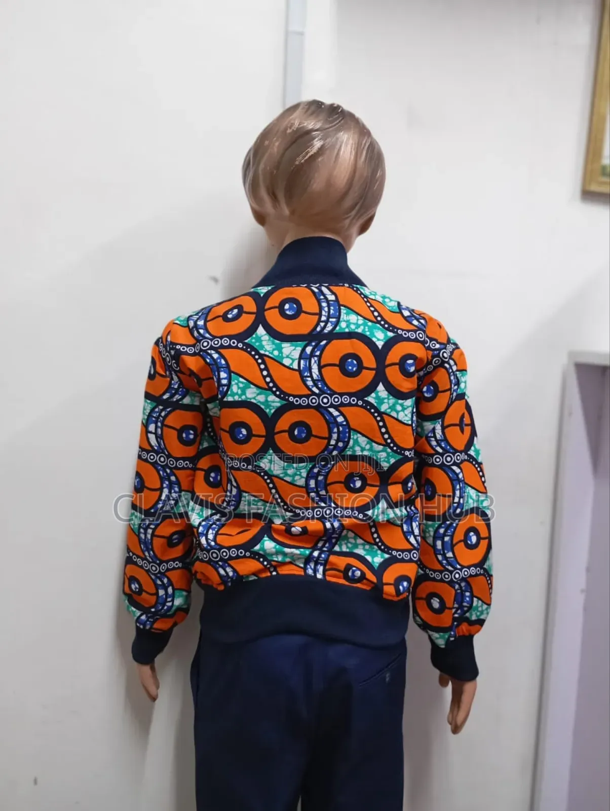 Kids Ankara Bomber Jacket