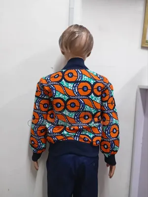 Kids Ankara Bomber Jacket