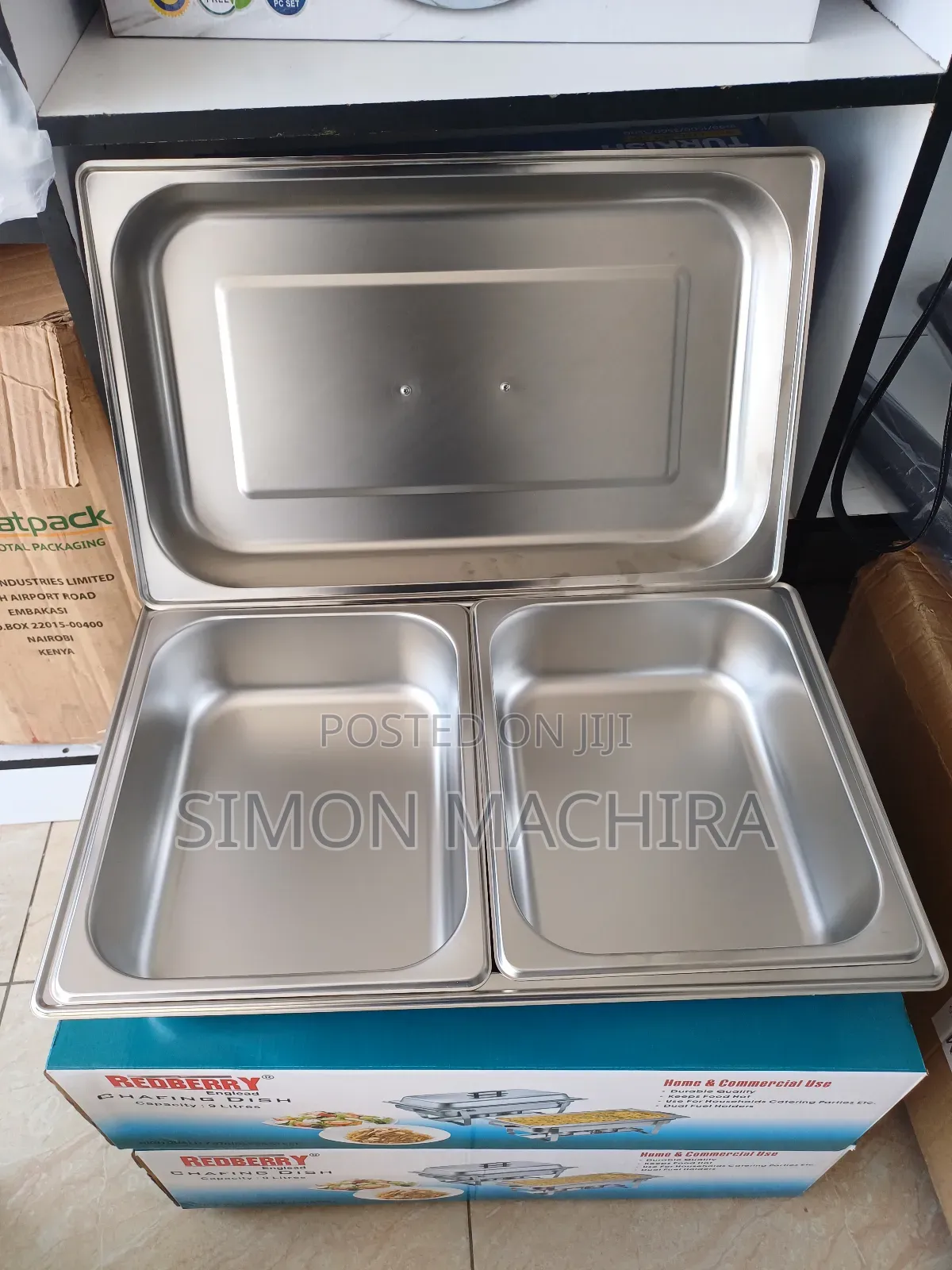 Chefing Dish With Double Inserts