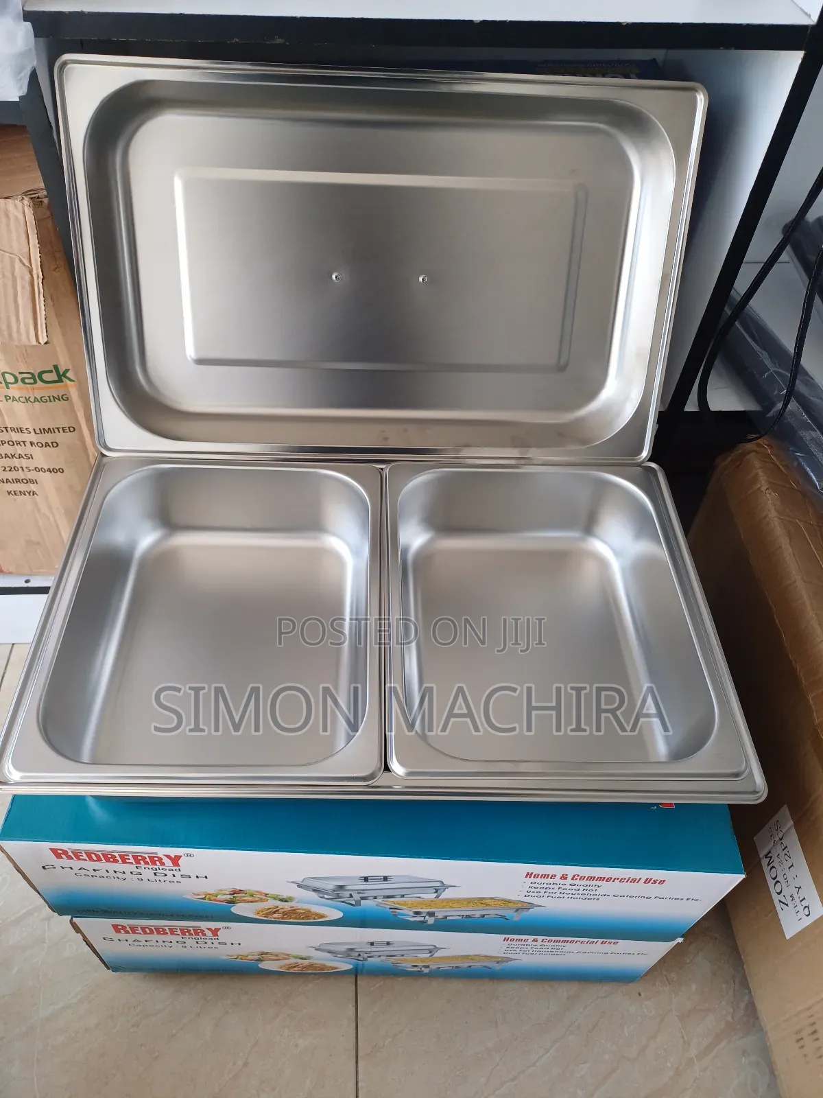 Redberry Chaffing Dish With 2 Burners
