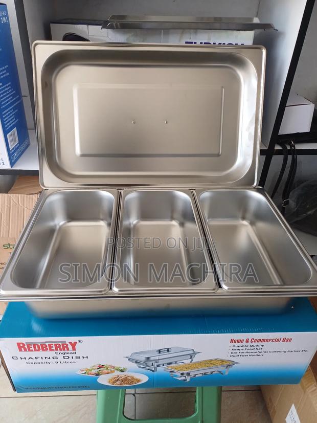 Triple Compartment Chafing Dish - main view