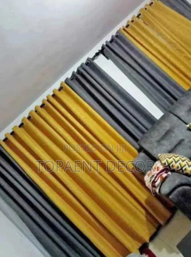 Grey and Yellow Elegant Curtains