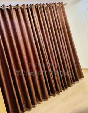 Chocolate Brown Window Ring Curtains