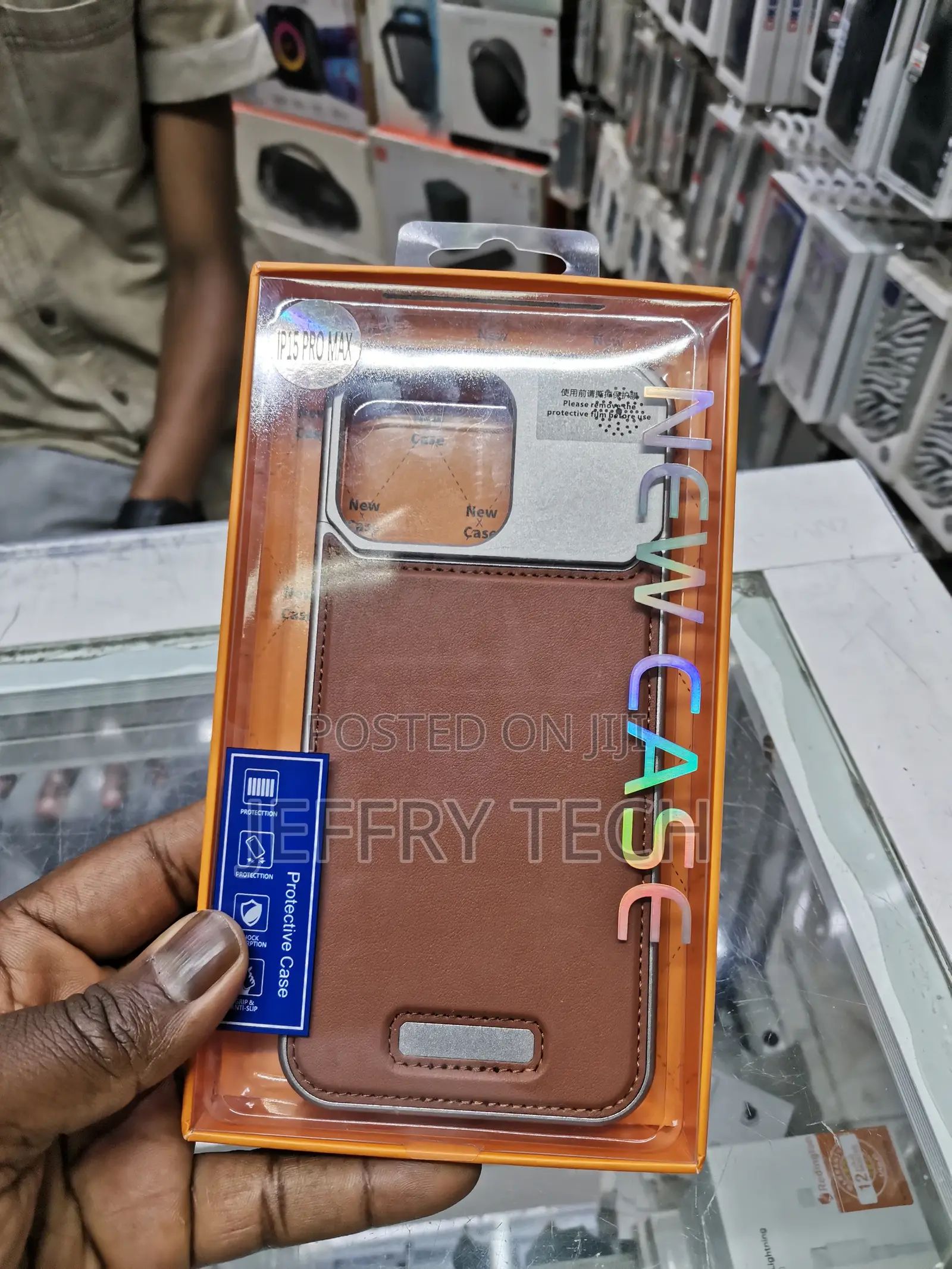 Aluminum Alloy Aromatherapy Leather Case for iPhone15 Pro Ma
