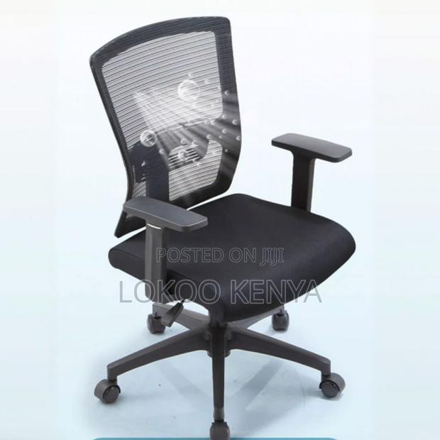 Office Chairs:Ergonomic Midnight Black Mesh Office Chair