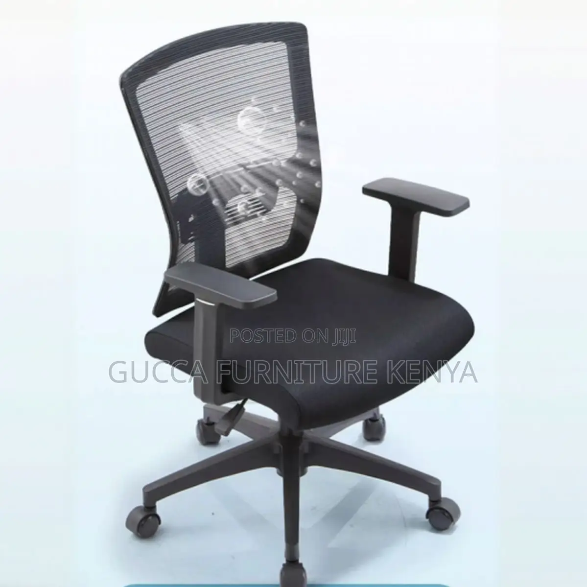 Office Chairs: Ergonomic Midnight Black Mesh Office Chair