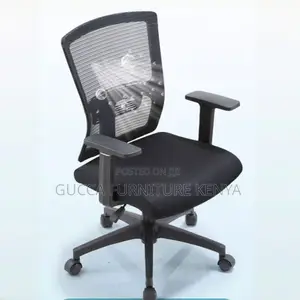 Office Chairs: Ergonomic Midnight Black Mesh Office Chair